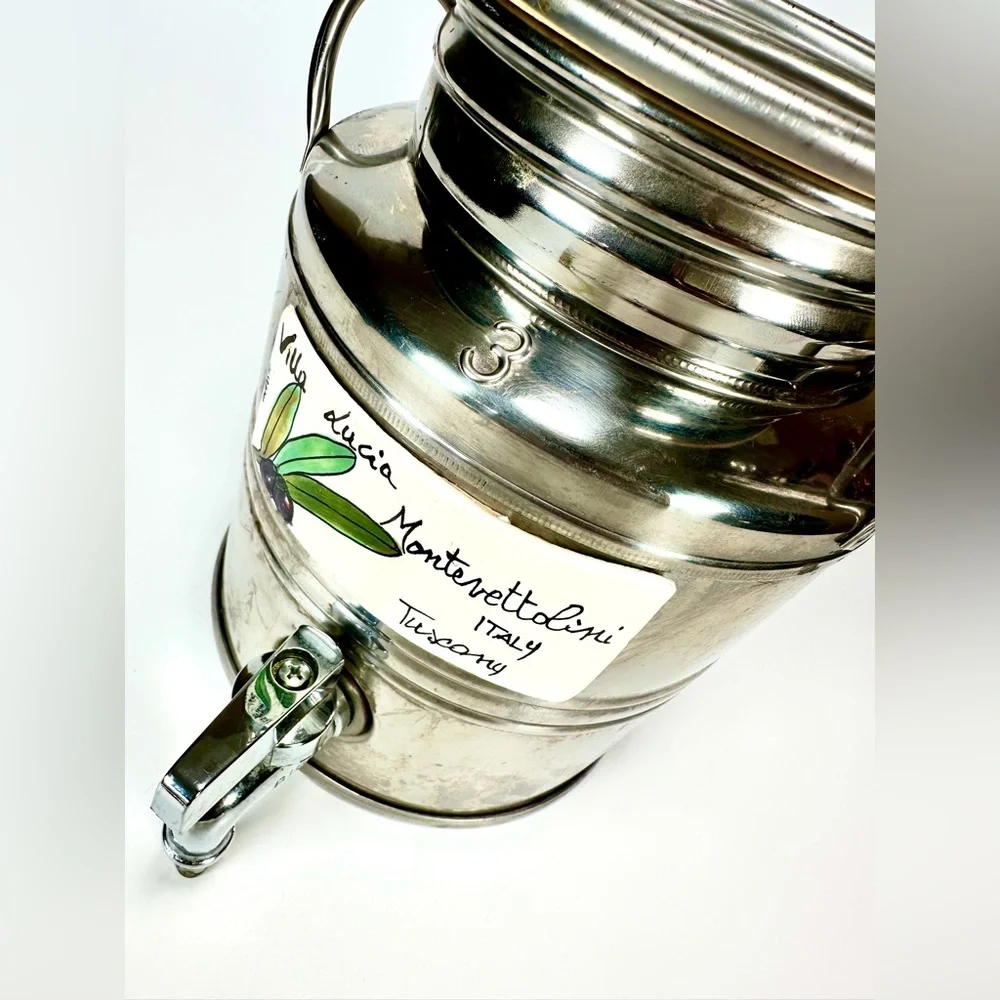 RARE Professional Grade Stainless Steel Olive Oil Dispenser Italy 3L
